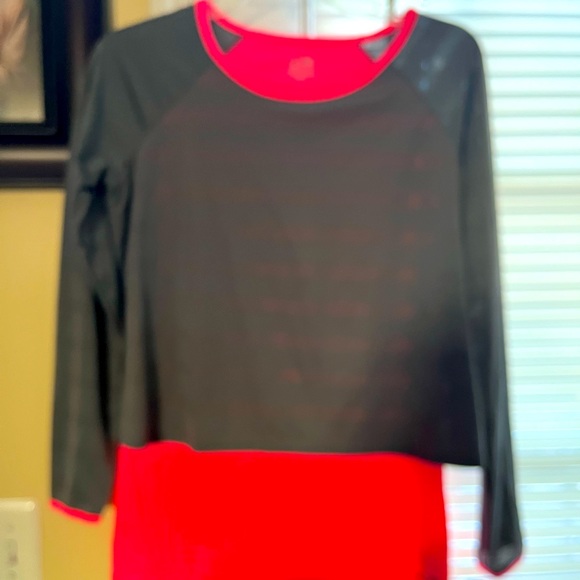 NWT Champion Magenta and Gray Multi-Layered Athletic Top - Picture 1 of 7